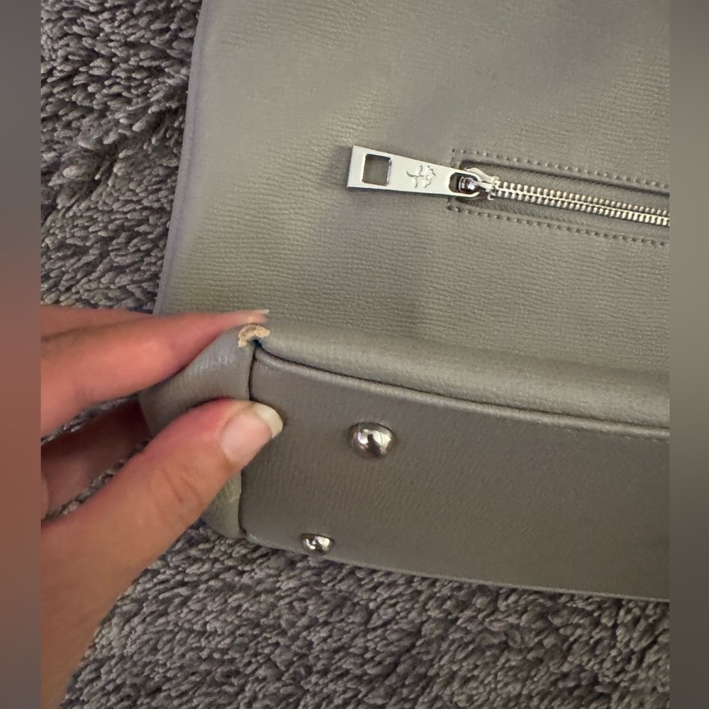 JENNA KATOR Gray Shoulder Bag Silver hardware - Picture 9 of 16